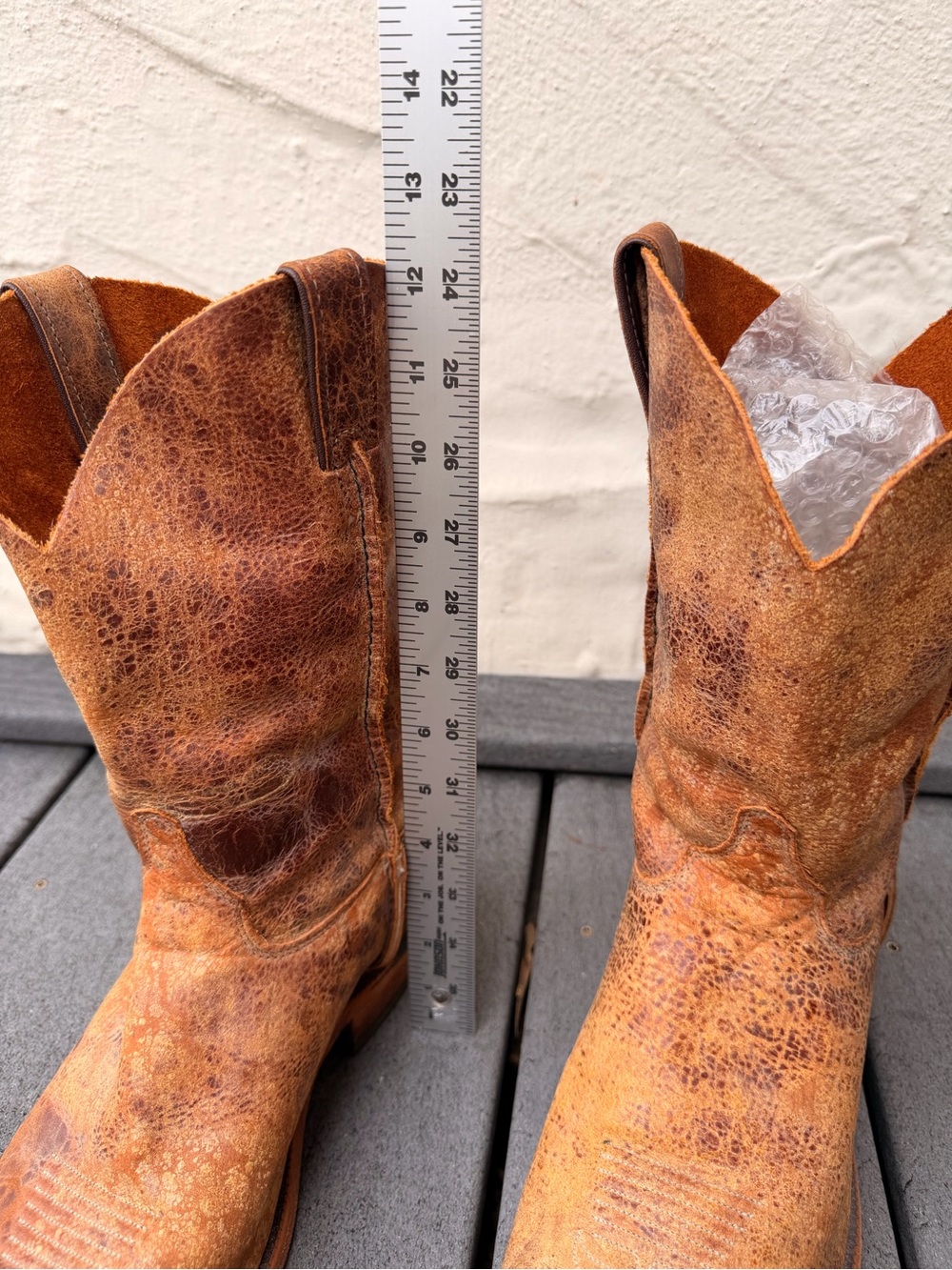 Men's Brown Leather Western Cowboy Boots size: 10.5 - Picture 7 of 10